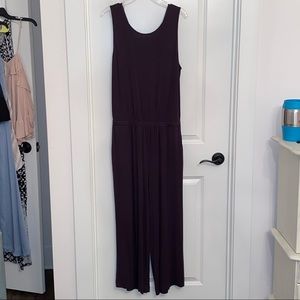 Loft Stretchy Jumpsuit - Charcoal Gray